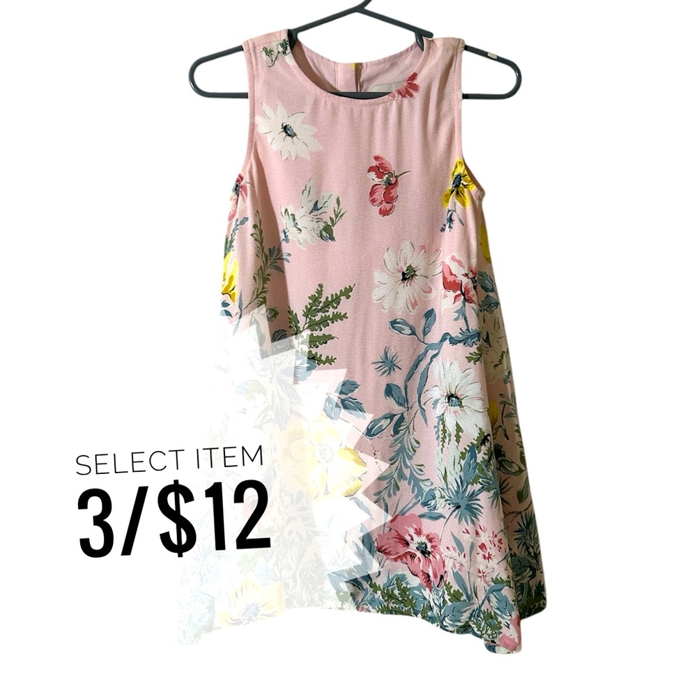 LOFT Mini Me Collection Toddler Girl Floral Dress Size XS (3/4)